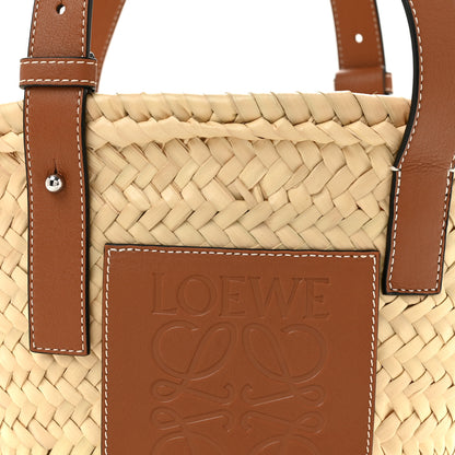 Loewe Raffia Small Basket Tote Bag Natural Tan 8 of 11