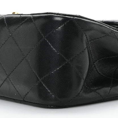 Chanel Lambskin Quilted Medium Double Flap Black 18 of 20