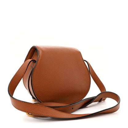 Chloe Grained Calfskin Small Marcie Saddle Bag Tan 3 of 14