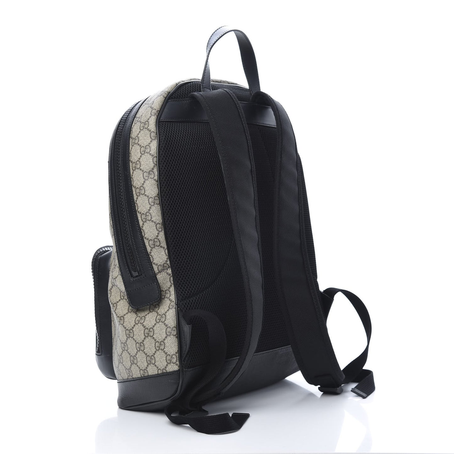 GG Supreme Monogram Medium Backpack Black