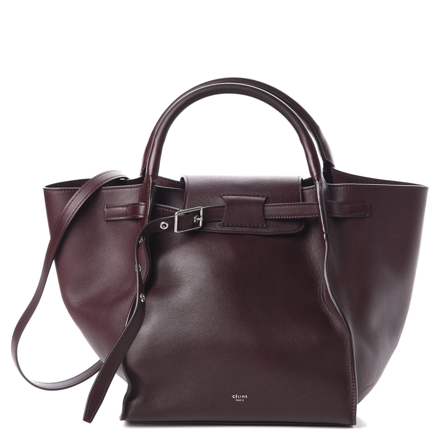 Smooth Calfskin Small Big Bag Burgundy