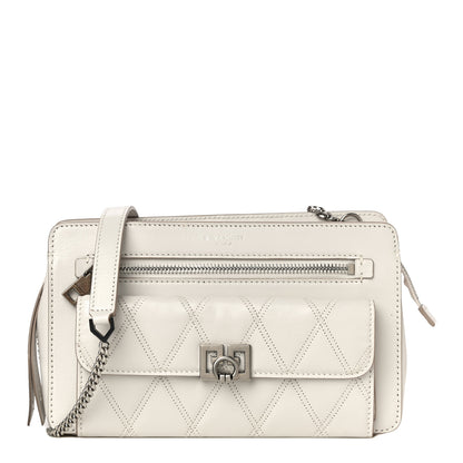 Givenchy Goatskin Diamond Quilted Pocket Crossbody White 1 of 14