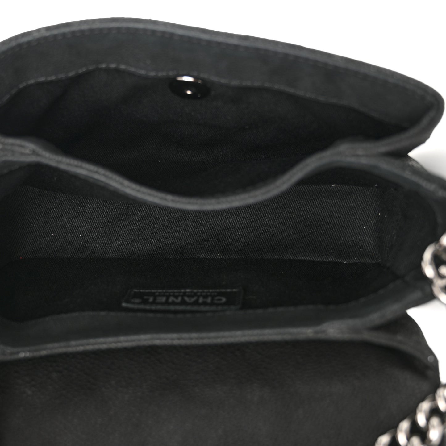 Caviar Quilted Small Lady Pearly Flap Black