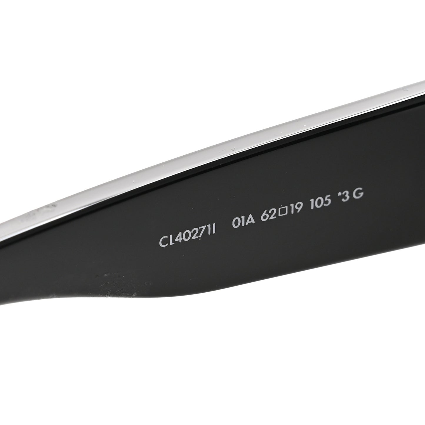 Acetate Round Triomphe Sunglasses CL40271I Black