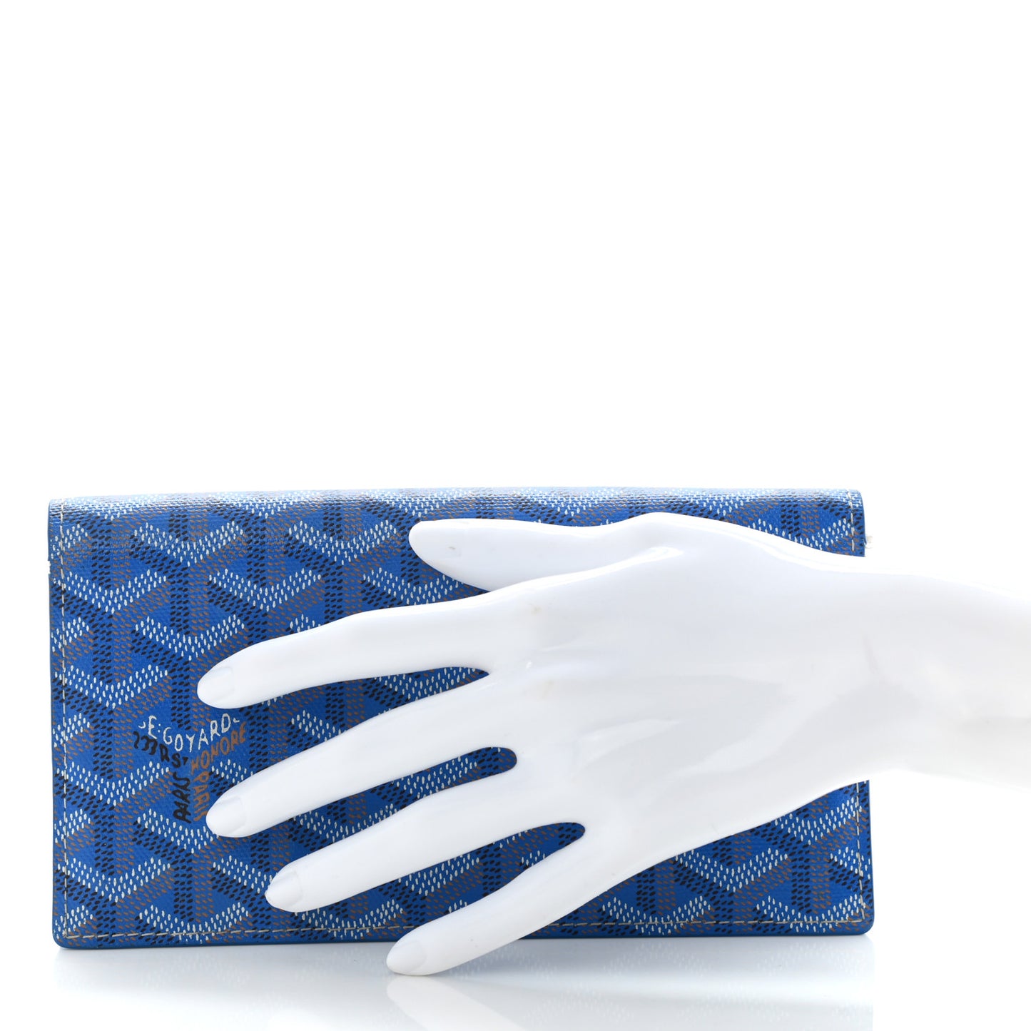 Goyardine Richelieu Wallet Sky Blue
