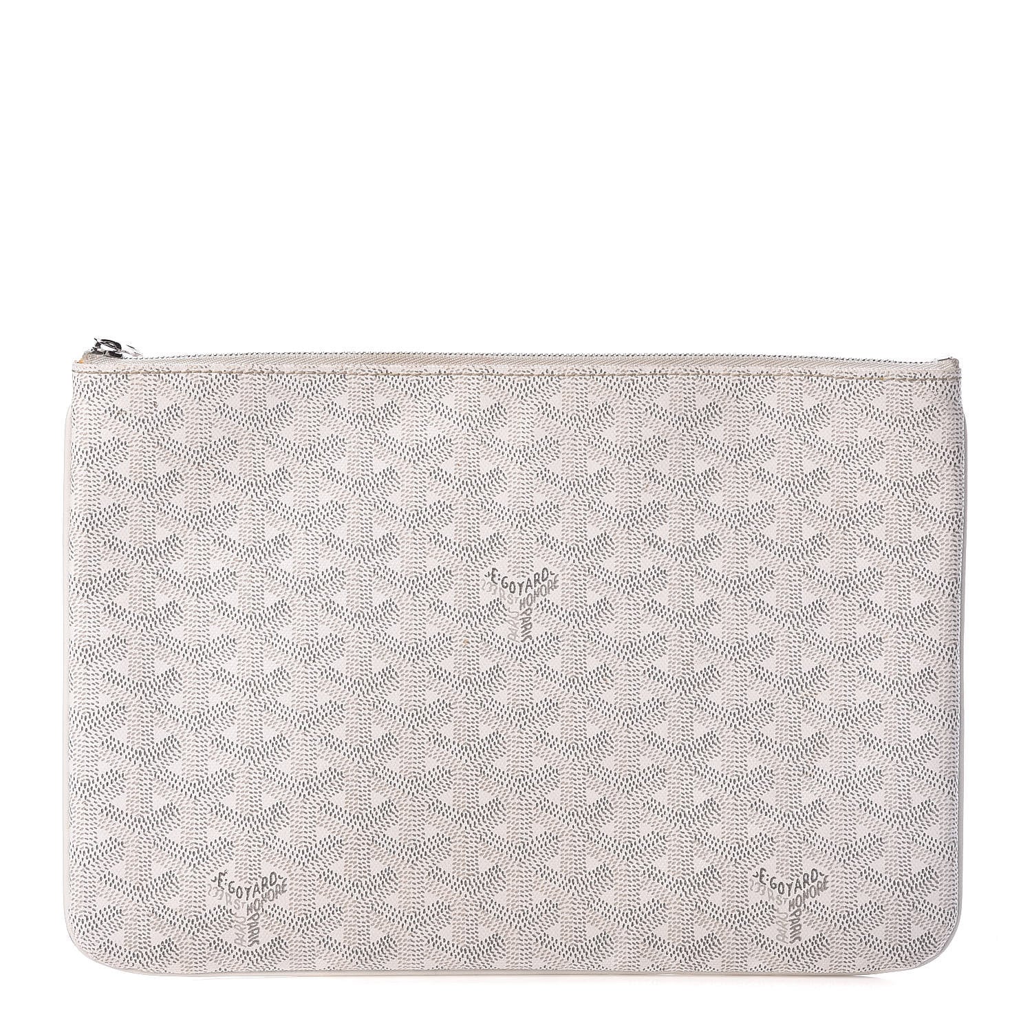 Goyard Goyardine Senat Pochette MM White 1 of 9