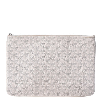 Goyard Goyardine Senat Pochette MM White 1 of 9
