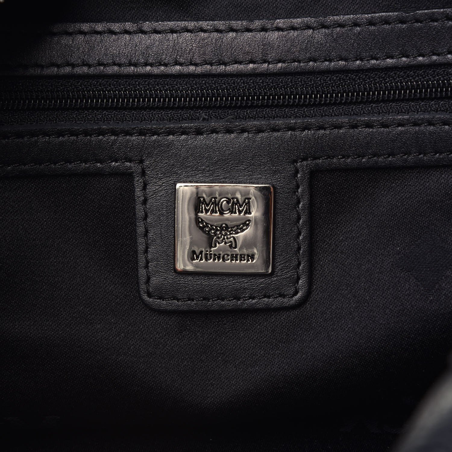 MCM Visetos Small Boston Bag Black 10 of 17