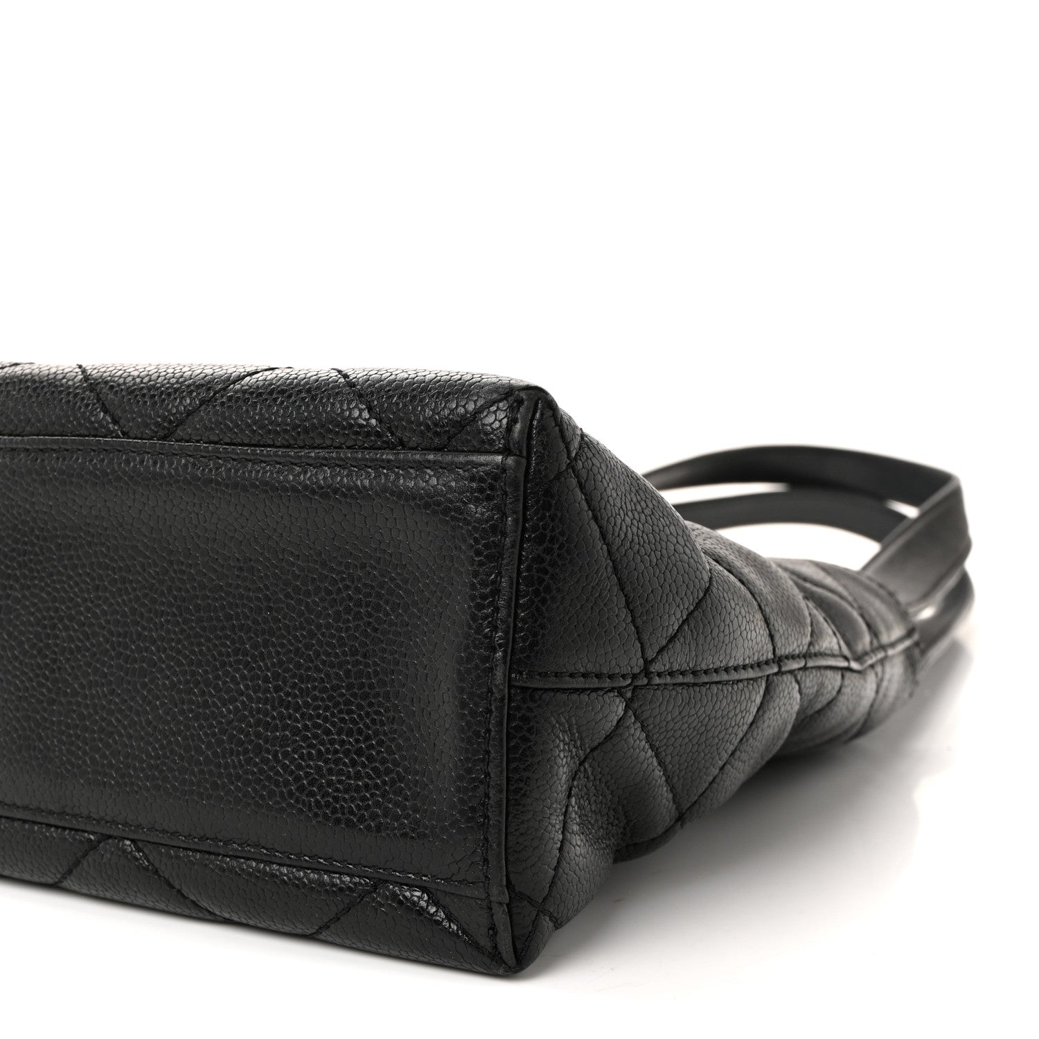 Chanel Caviar Diamond Flap Shoulder Bag Black 10 of 10