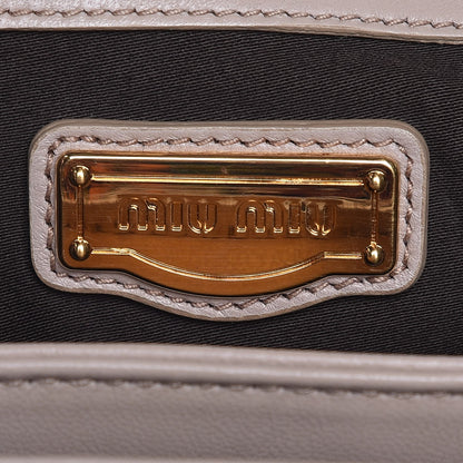 Miu Miu Nappa Quilted Studded Tote Cammeo 6 of 13