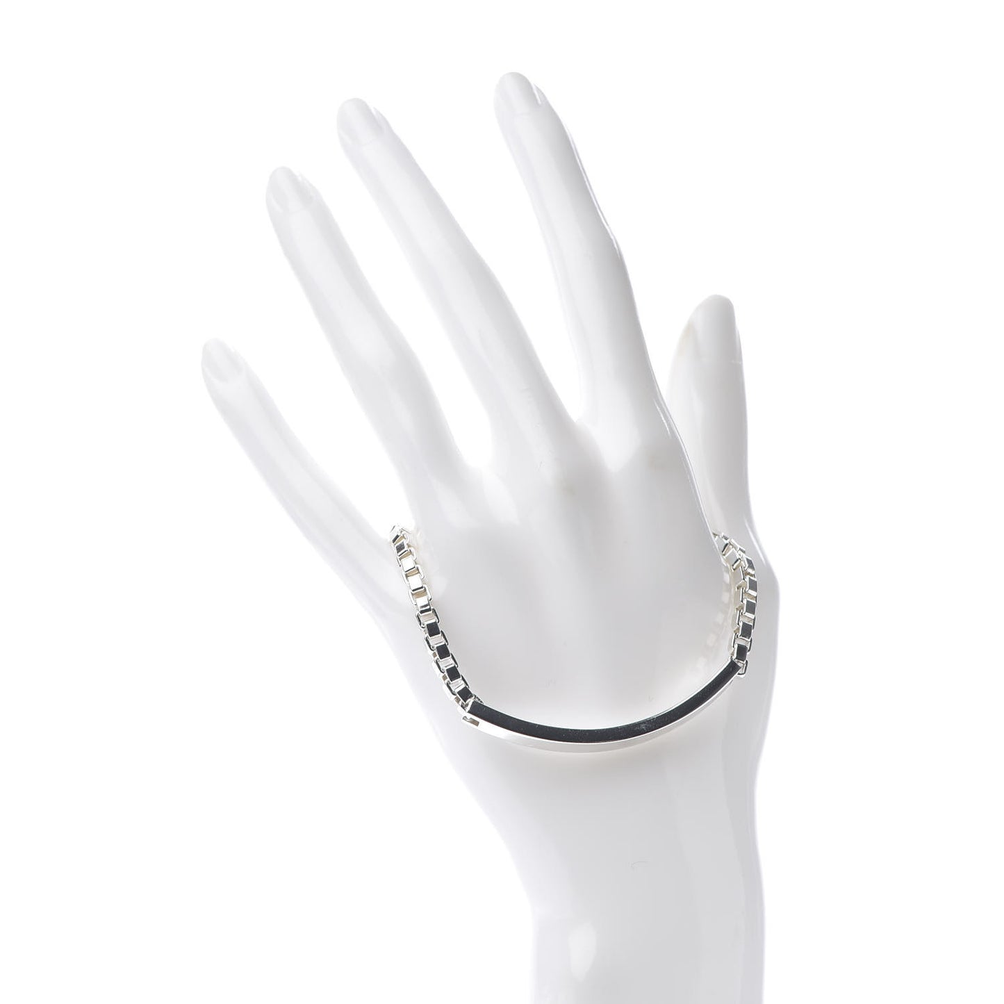 Sterling Silver Venetian Link ID Bracelet