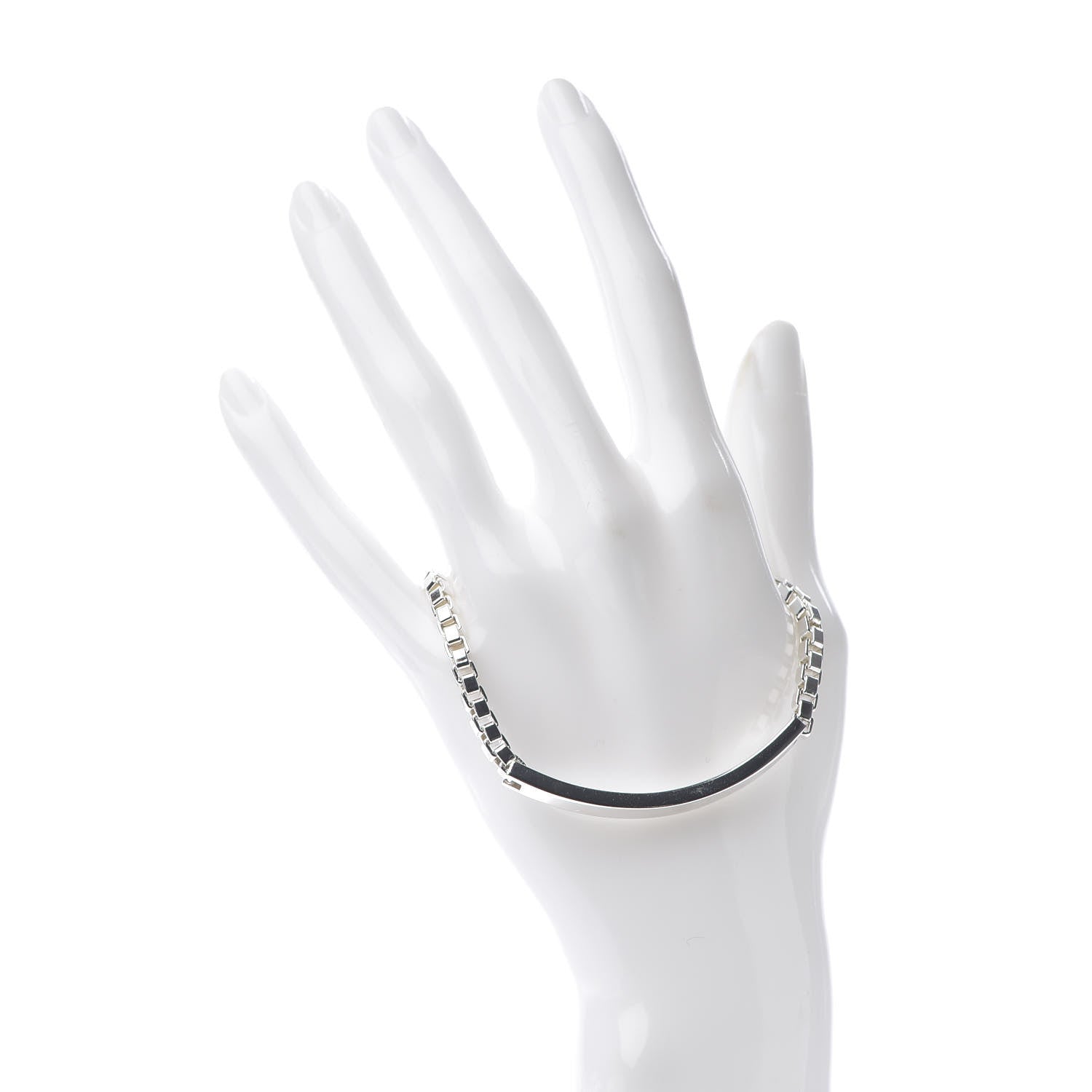Tiffany Sterling Silver Venetian Link ID Bracelet 2 of 6