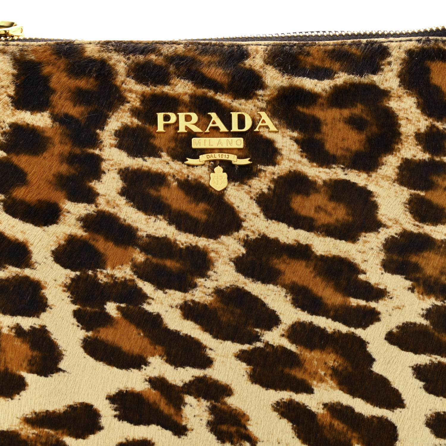 Prada Calf Hair Leopard Print Bag Avorio 9 of 14
