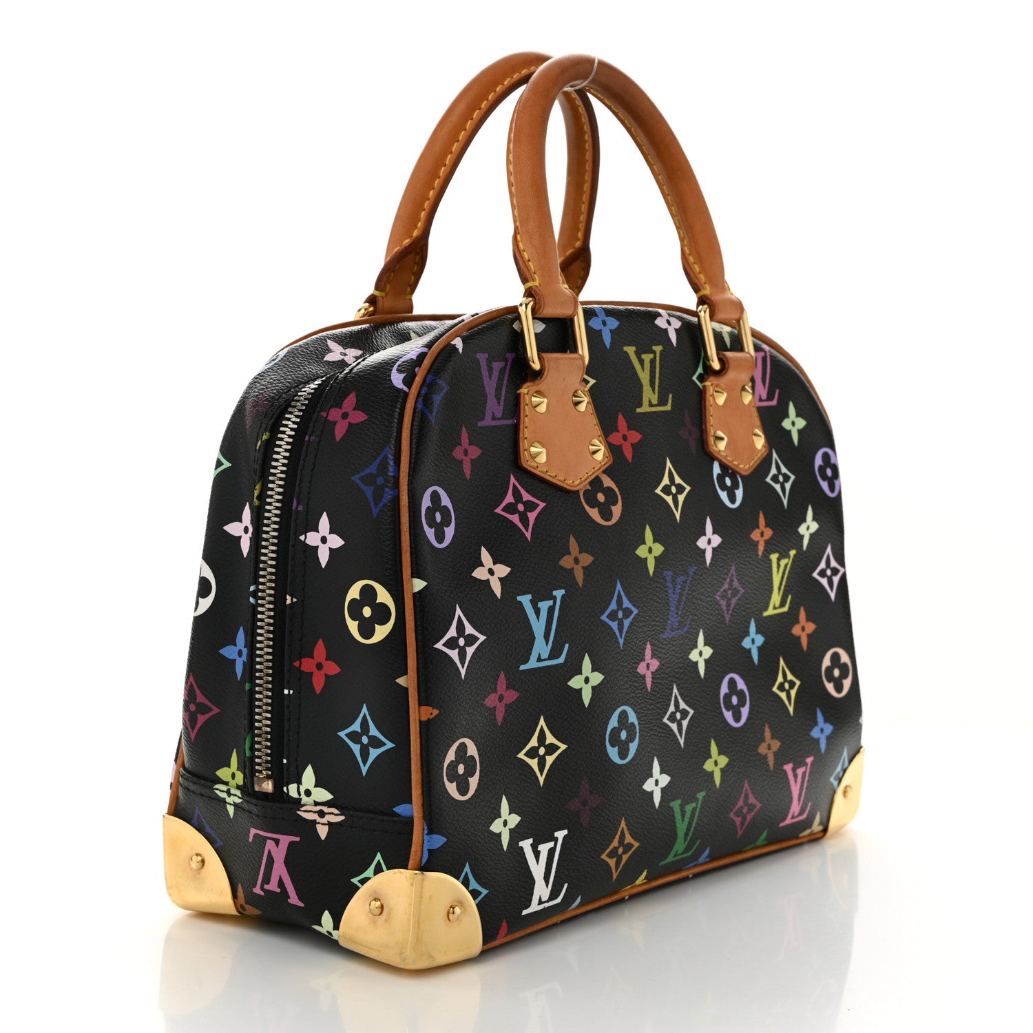 Louis Vuitton Monogram Multicolor Trouville Black 3 of 9