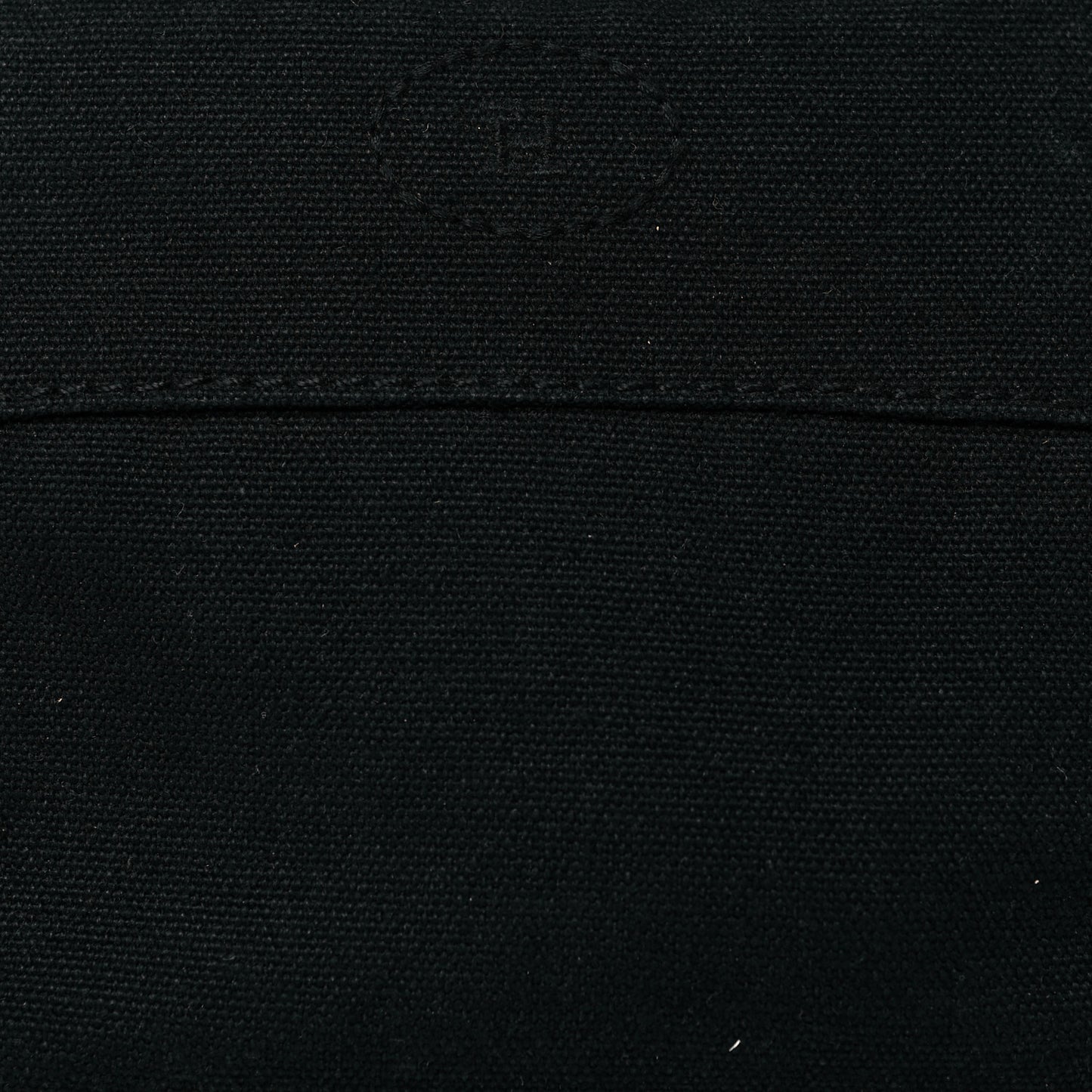 Cotton Canvas Mini Bolide Travel Cosmetic Pouch Black Black