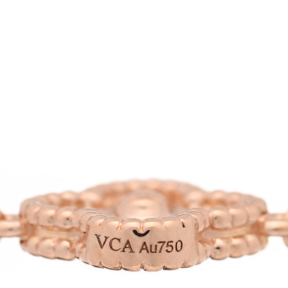 Van Cleef & Arpels 18K Rose Gold 6 Motifs Sweet Alhambra Bracelet 3 of 3