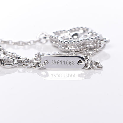 Van Cleef & Arpels 18K White Gold Diamond Sweet Alhambra Bracelet 5 of 7