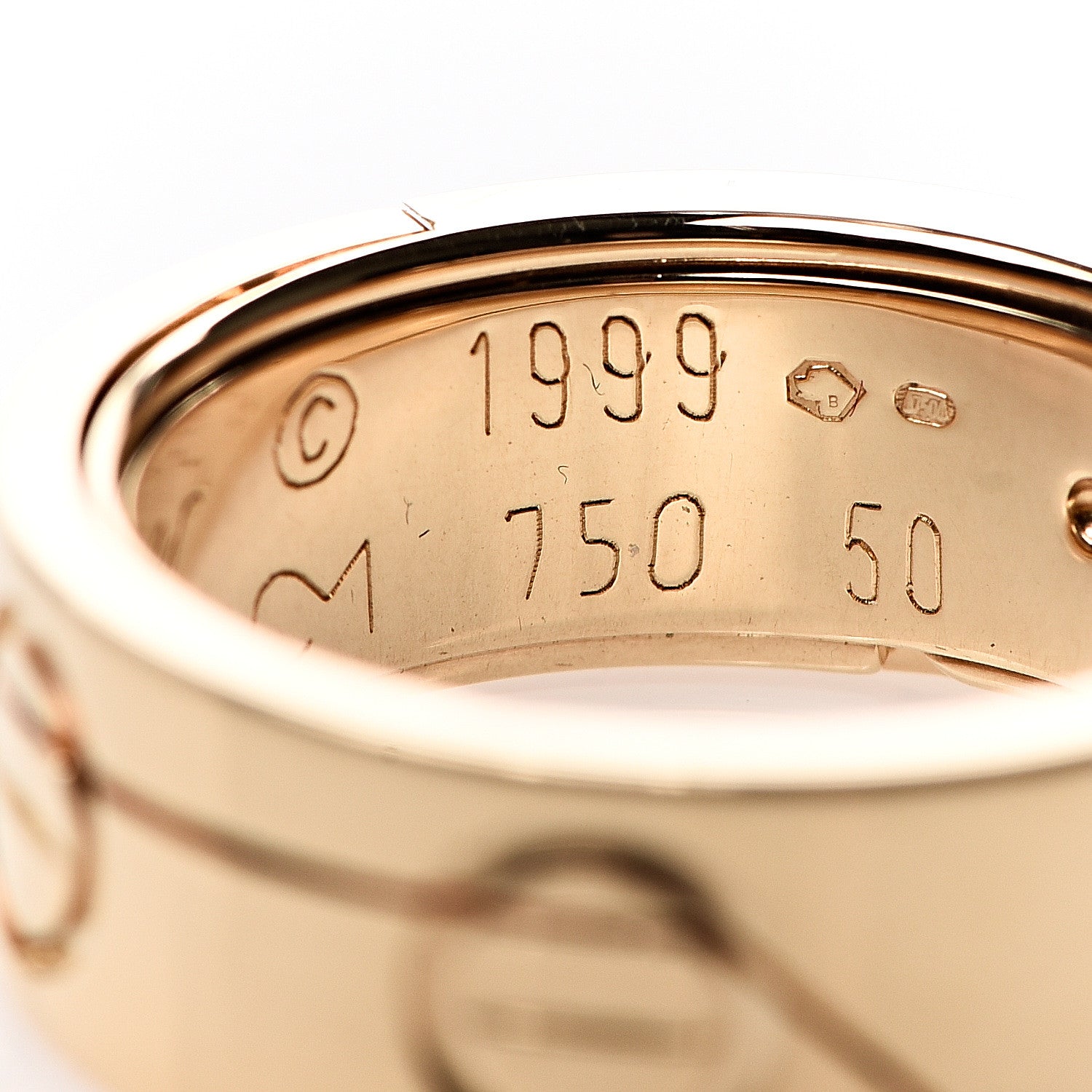 Cartier 18K Yellow Gold 7mm Astro LOVE Ring 50 5.25 5 of 5