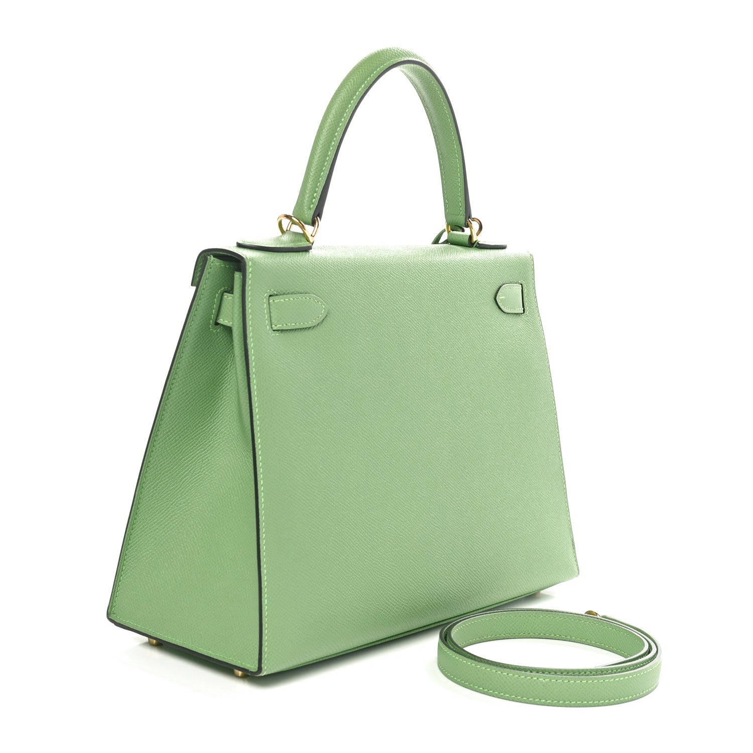 Hermes Epsom Kelly Sellier 28 Vert Criquet 2 of 11