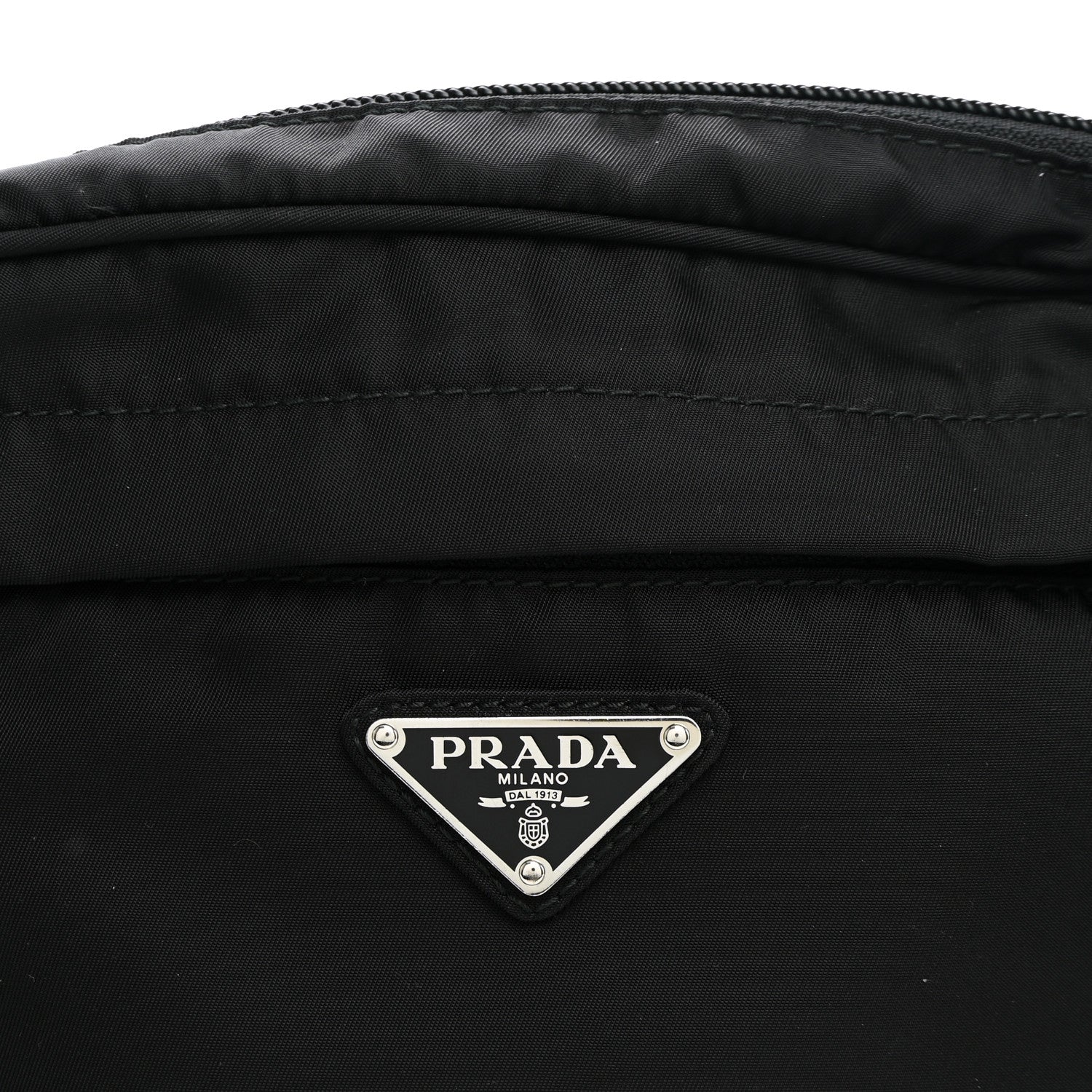 Prada Tessuto Nylon Montagna Belt Bag Black 7 of 9
