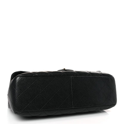 Chanel Caviar Quilted Jumbo Single Flap Black 4 of 10