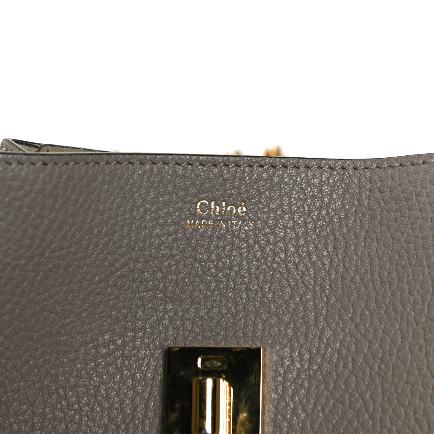 Chloe Grained Lambskin Mini Drew Shoulder Bag Motty Grey 6 of 12
