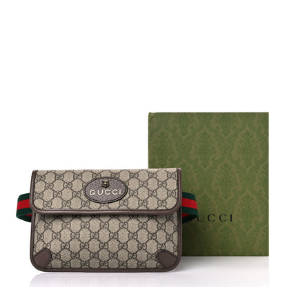 Gucci GG Supreme Monogram Neo Vintage Web Belt Bag Brown 12 of 12
