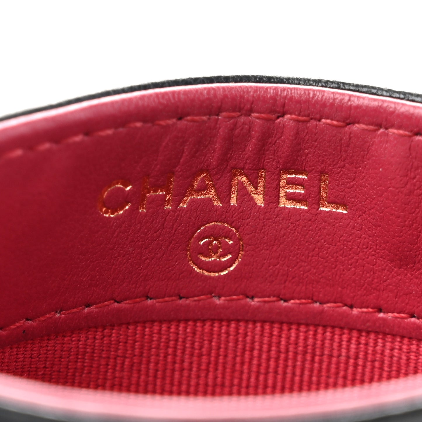 Lambskin Quilted Chanel 19 Card Holder Black