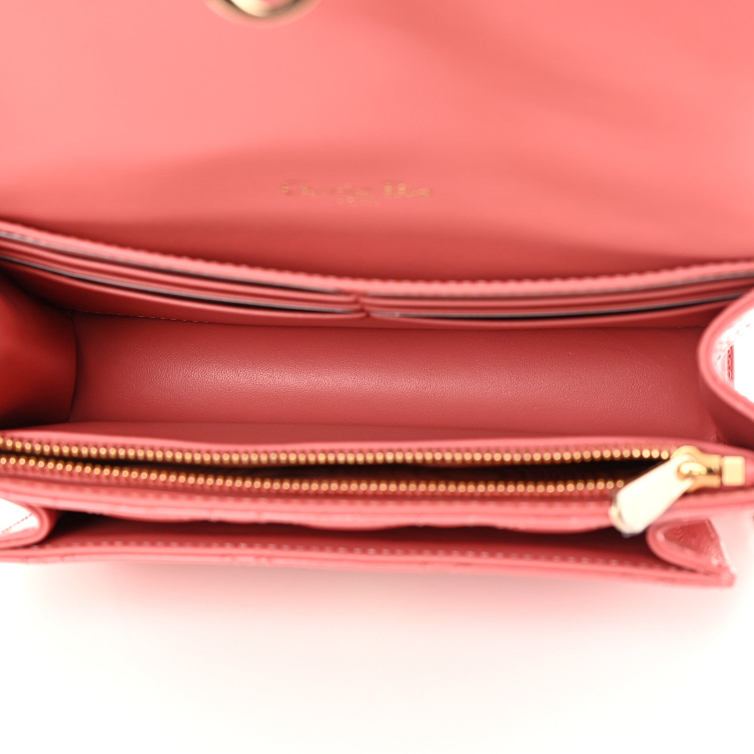 Christian Dior Patent Cannage Lady Dior Chain Pouch Pink 5 of 13
