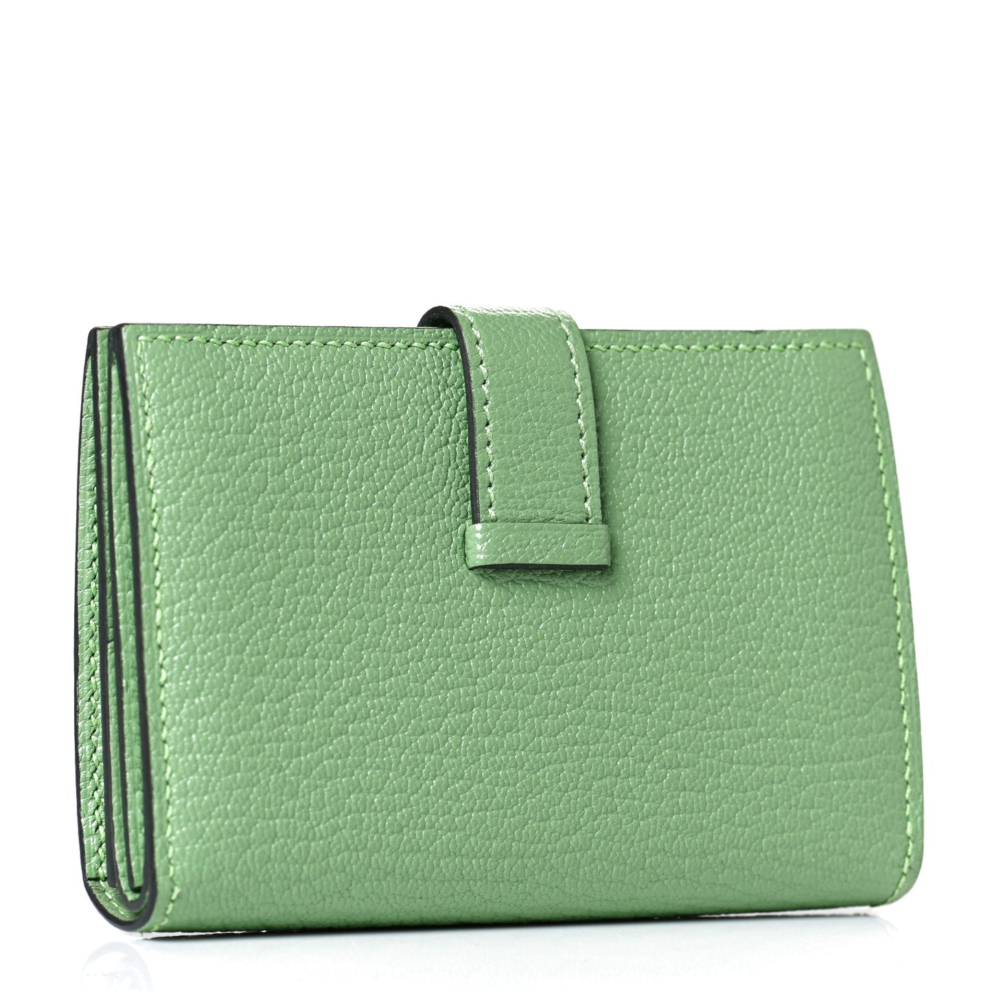 Chevre Mysore Mini Bearn Wallet Vert Criquet