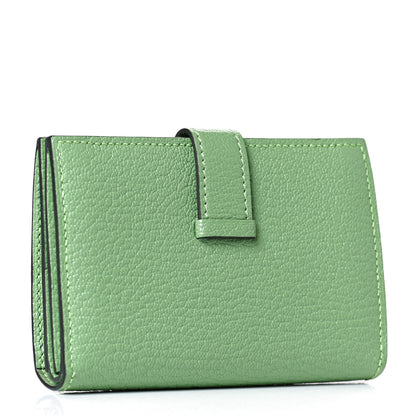 Hermes Chevre Mysore Mini Bearn Wallet Vert Criquet 2 of 5