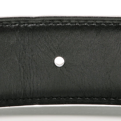 Hermes Box Togo 32mm H Belt 95 Black Etoupe 7 of 8
