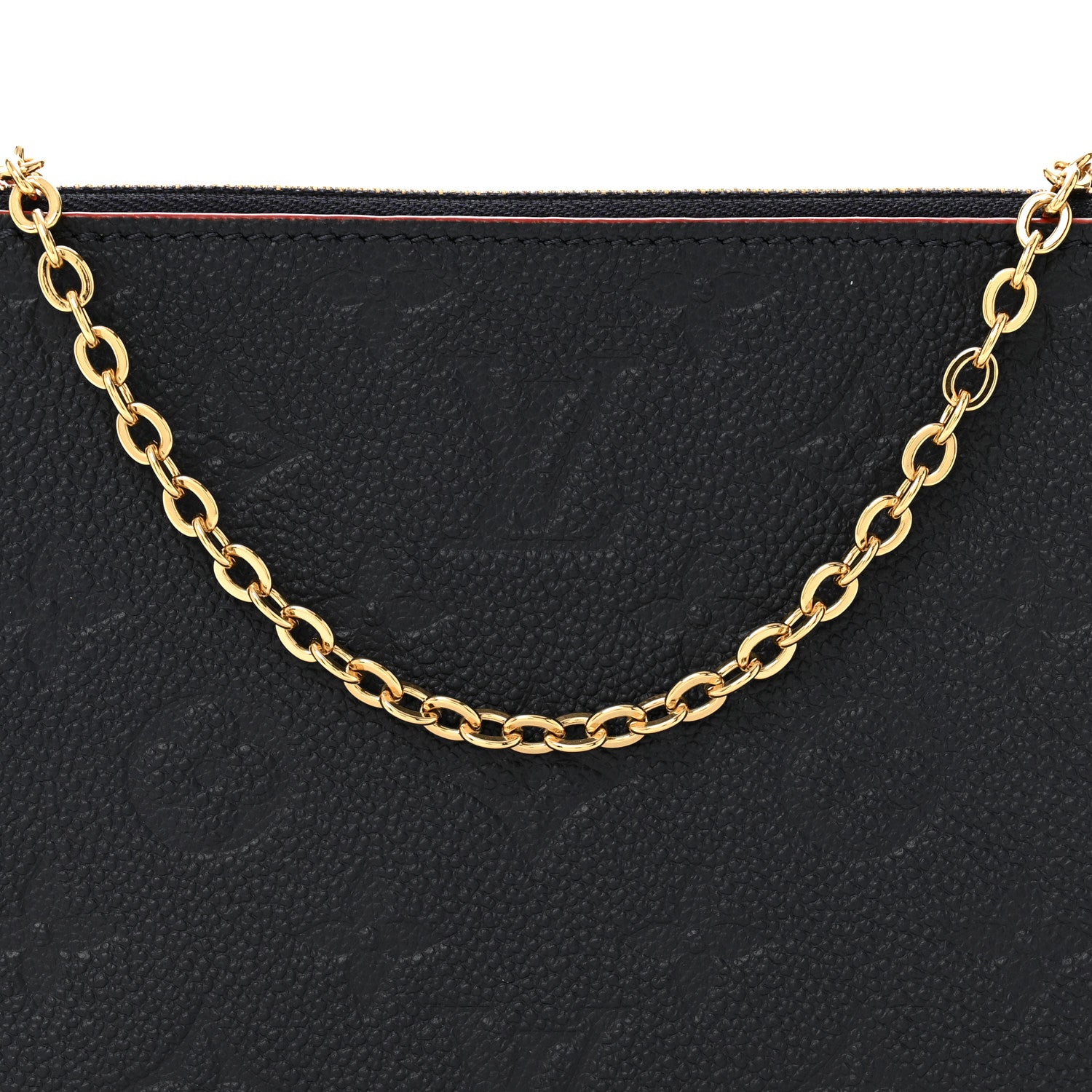 Louis Vuitton Empreinte Double Zip Pochette Marine Rouge 10 of 13
