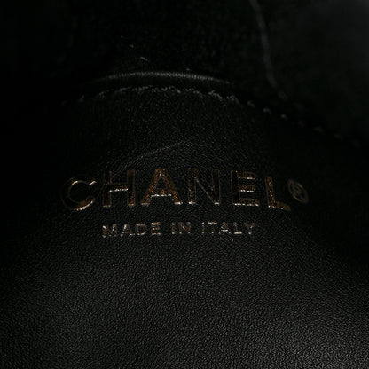 Chanel Shiny Crumpled Calfskin Quilted Pearl Mini Chanel 22 Black 6 of 9