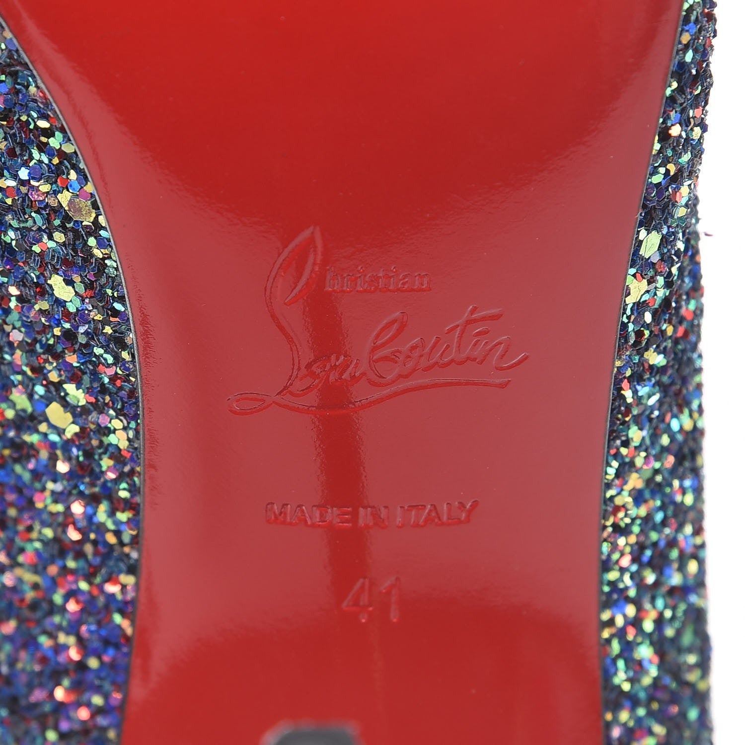 Christian Louboutin Glitter So Kate Dragonfly 120 Pumps 41 China Blue 7 of 8