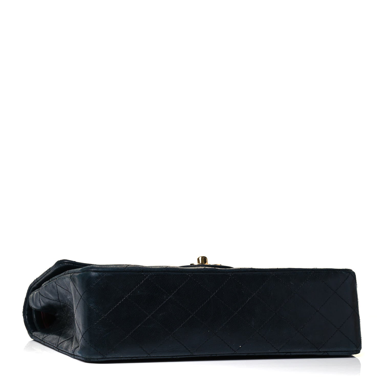 Chanel Lambskin Quilted Small Double Flap Navy 3 of 10