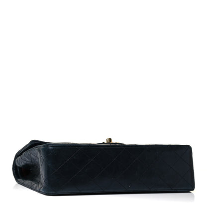 Chanel Lambskin Quilted Small Double Flap Navy 3 of 10