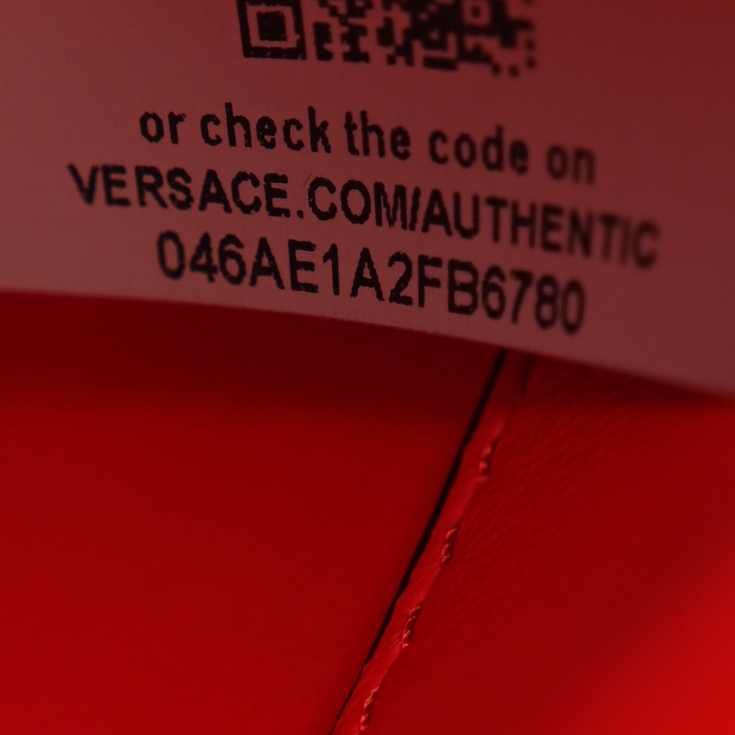 Versace Vitello Virtus Camera Bag Red 7 of 11