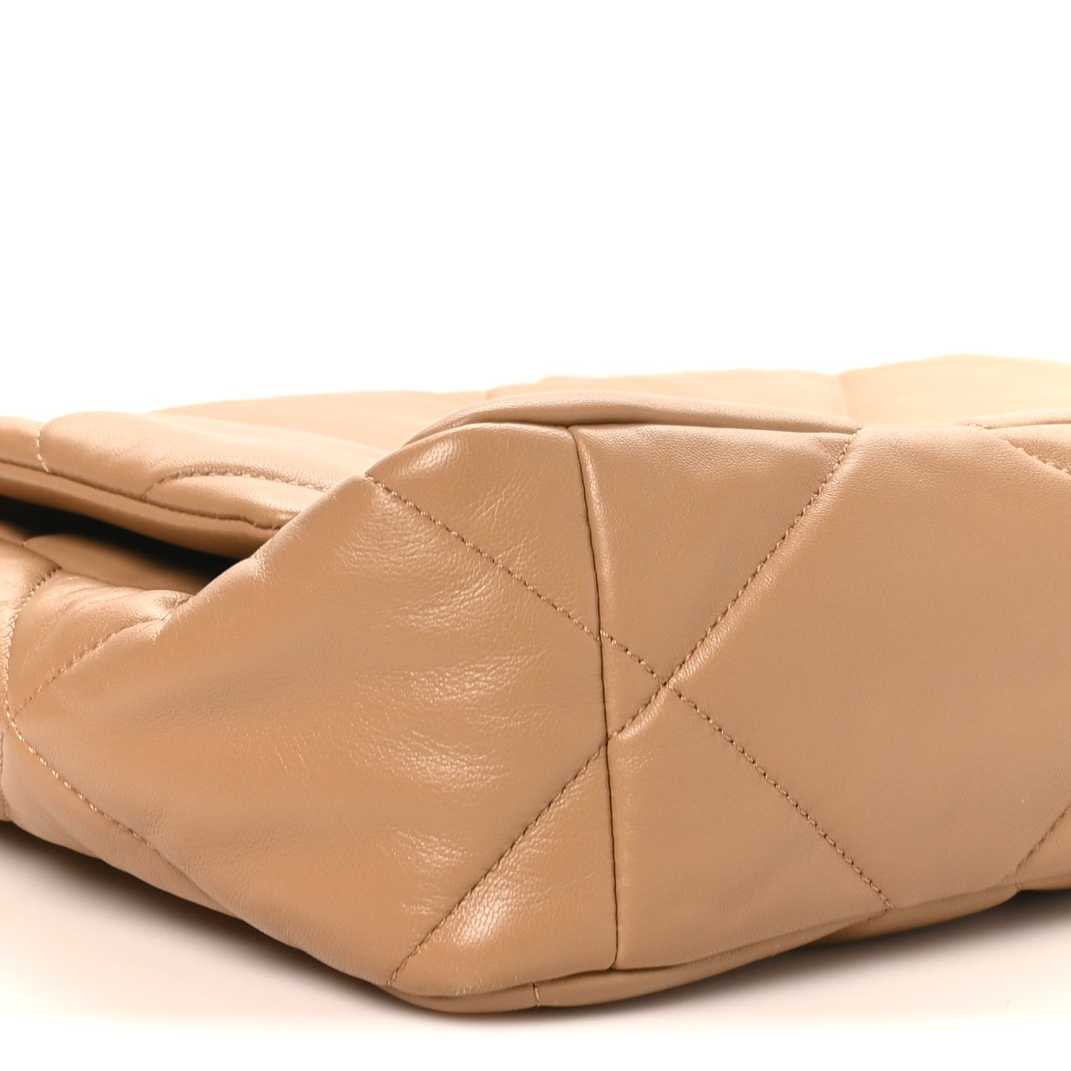 Chanel Lambskin Quilted Large Chanel 19 Flap Beige 9 of 11