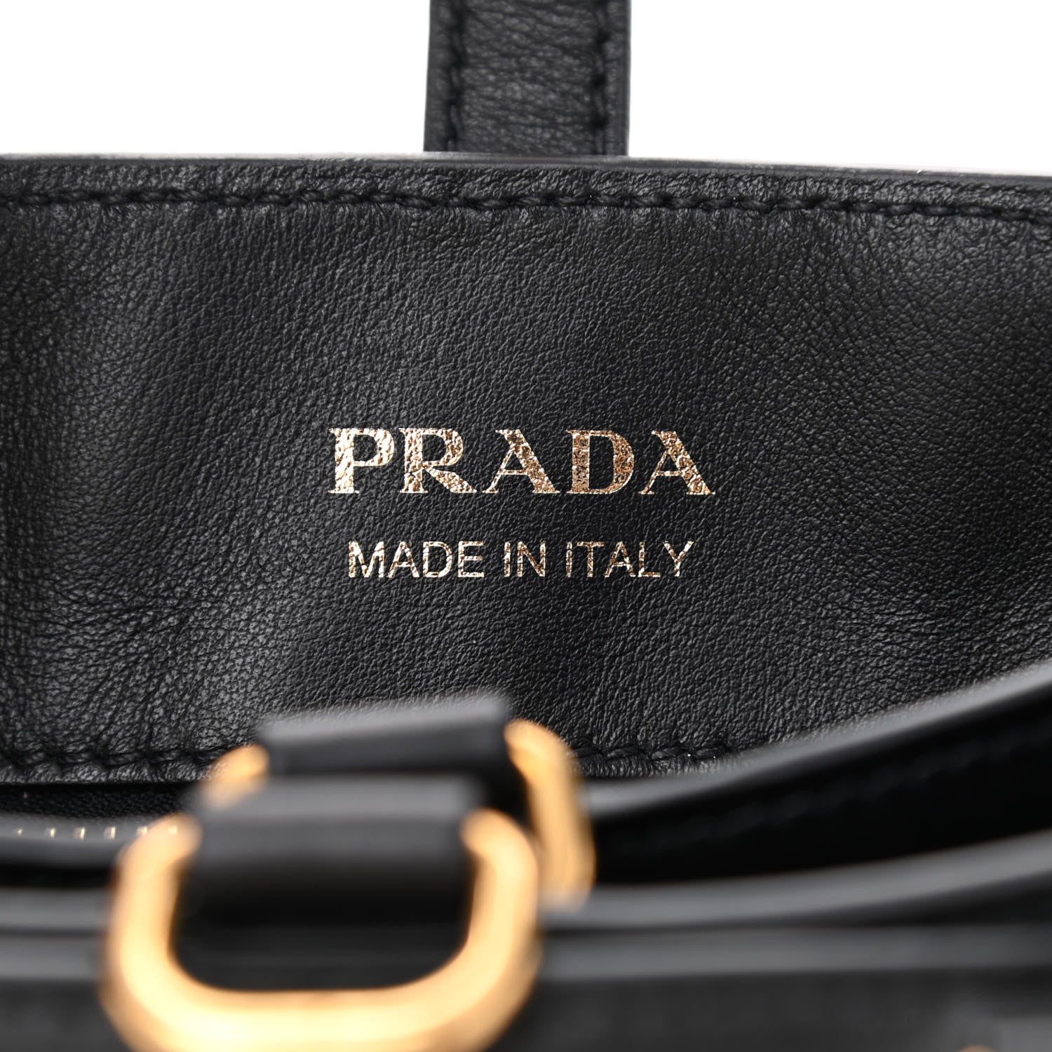 Prada Saffiano Cuir Calf Corsaire Bag Black 7 of 9