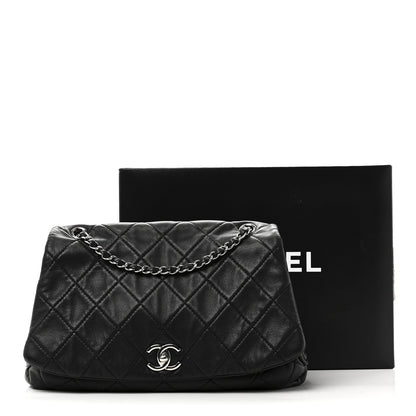 Chanel Calfskin Quilted CC Curvy Flap Black 11 of 11