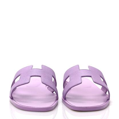 Hermes Epsom Oran Sandals 38 Violet Amethyste 2 of 9