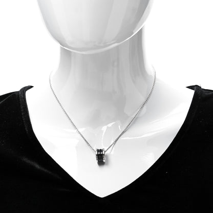 Bulgari Sterling Silver Ceramic Save The Children Pendant Necklace 2 of 7