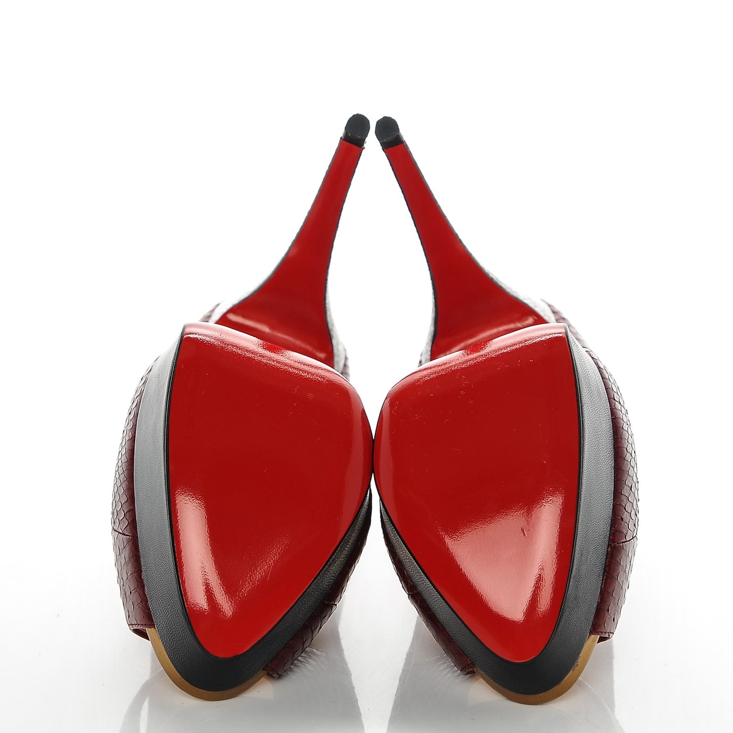 Watersnake Kid Lady Peep 150 Pumps 39.5 Version Lie De Vin