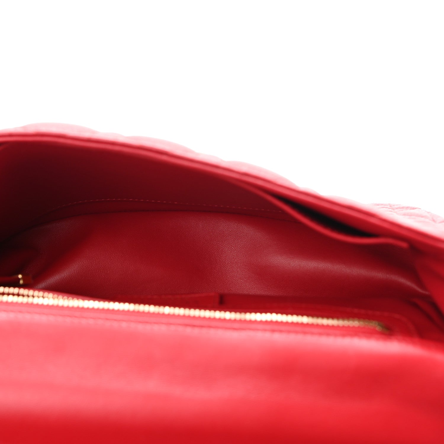 Christian Dior Calfskin Cannage Medium Caro Bag Red 5 of 10