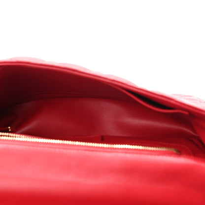 Christian Dior Calfskin Cannage Medium Caro Bag Red 5 of 10