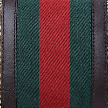 Gucci Monogram Vintage Web Medium Boston Dark Brown 9 of 11