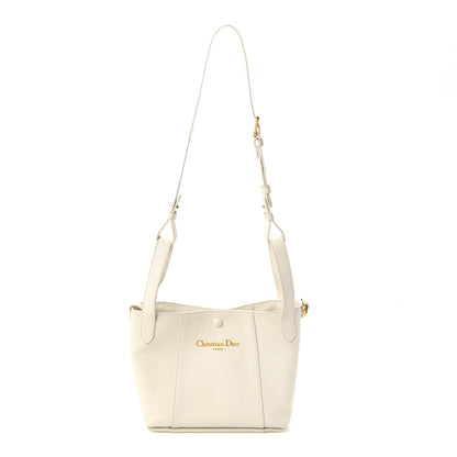 Christian Dior Calfskin Medium Signature Bucket Bag Latte 1 of 12