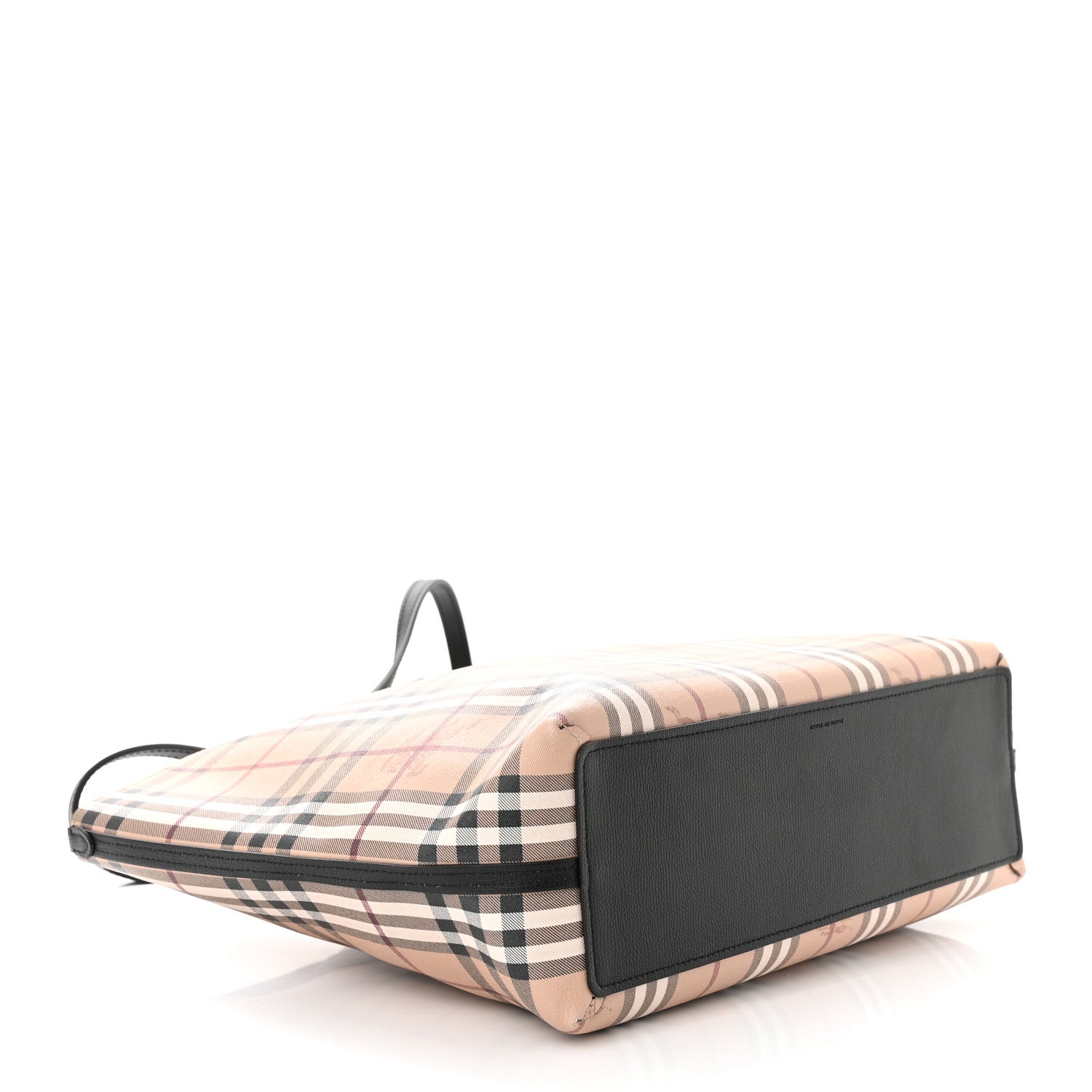 Burberry Haymarket Check Medium Reversible Tote Black 6 of 18