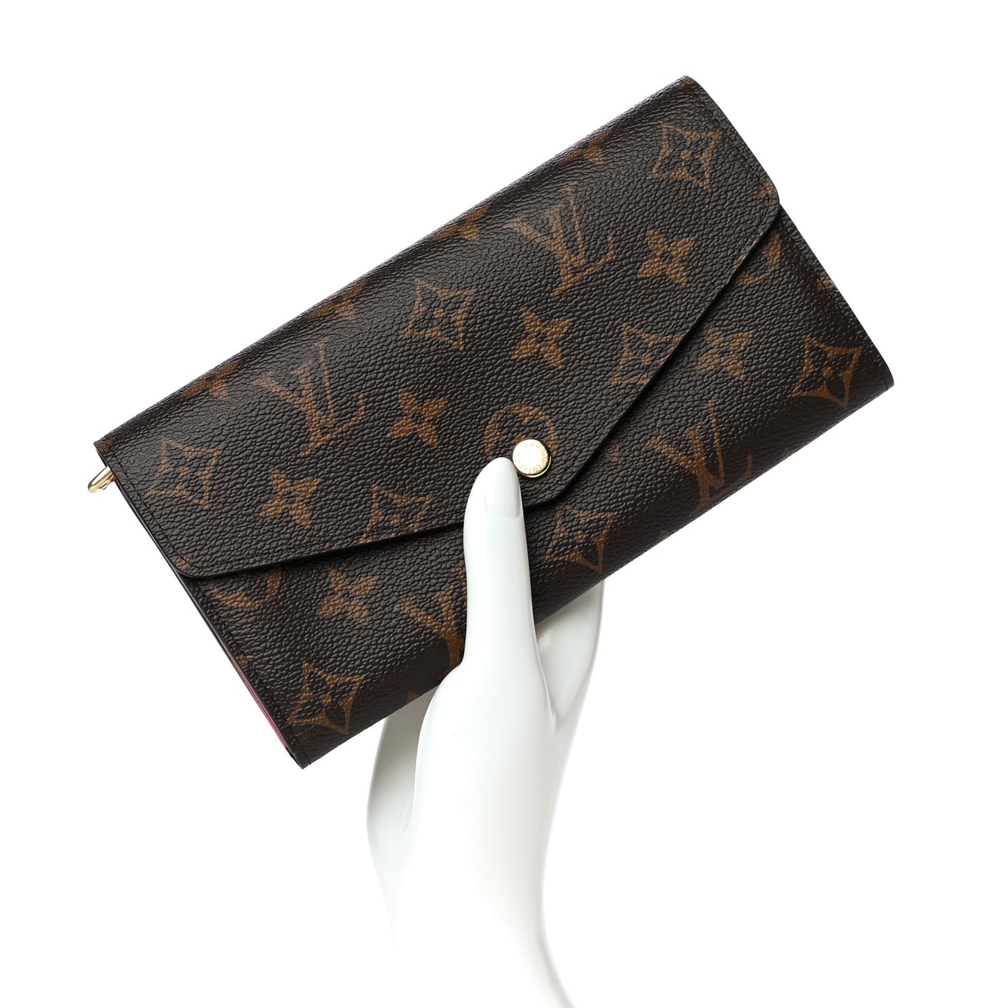 Monogram Sarah Wallet NM Coquelicot